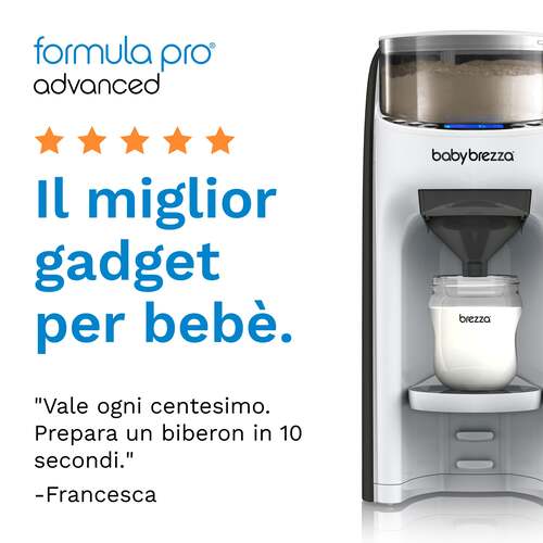 Kit Baby Brezza Formula Pro Advanced + Scaldabiberon Portatile Superfast 