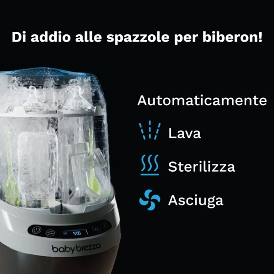 Bottle Washer Pro – Il primo dispositivo completo per lavare, sterilizzare e asciugare i biberon  (hover)