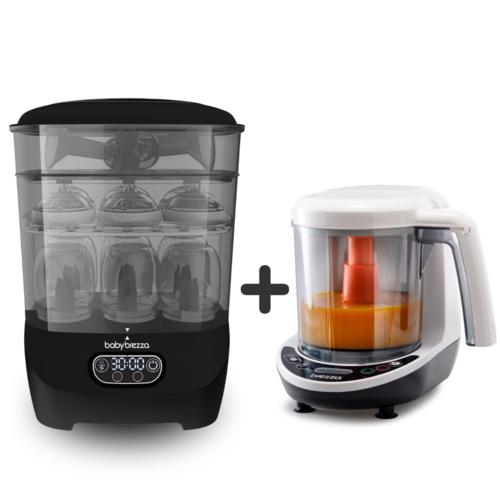 Kit Baby Brezza Sterilizer Dryer Advanced + Food Maker Deluxe 