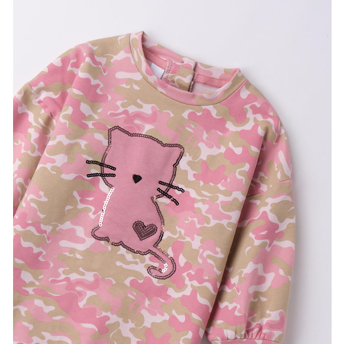 Abito bambina con gatto 