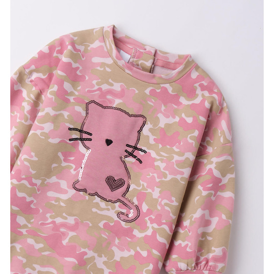 Abito bambina con gatto  (hover)