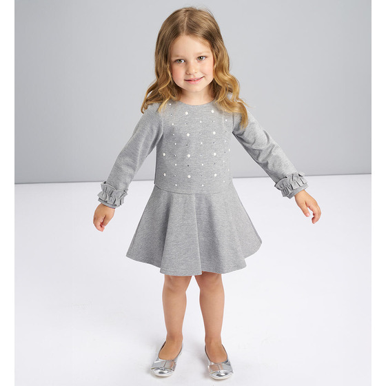 Abito bambina con perle 