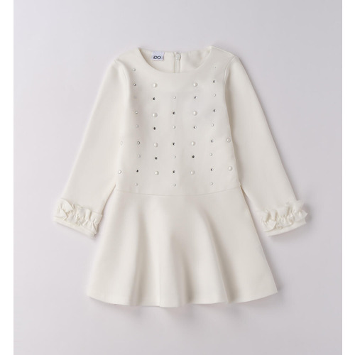 Abito bambina con perle 