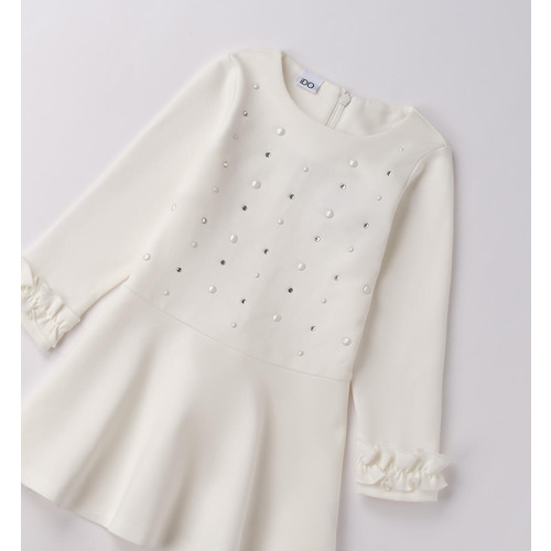 Abito bambina con perle 