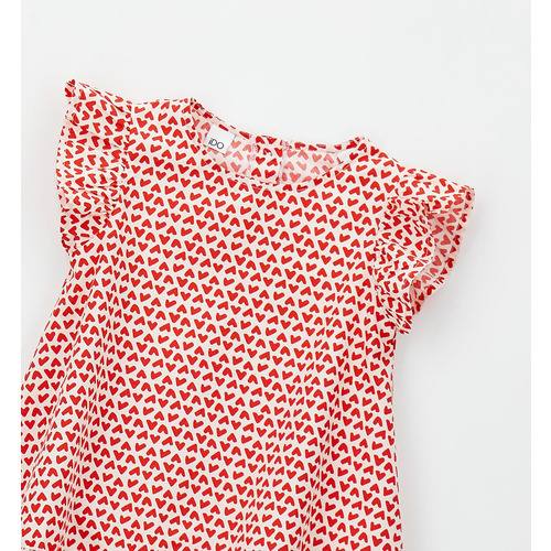 Abito estivo iDO per bambina color rosso 