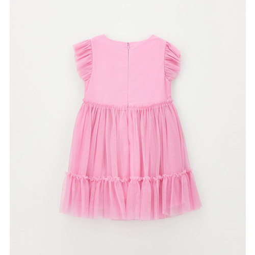 Vestido de verano iDO para niña color avellana 