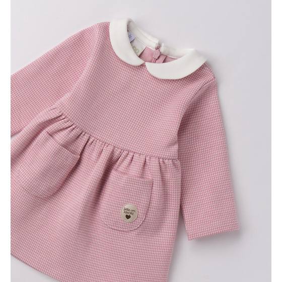 Abito elegante neonata rosa antico iDO  (hover)