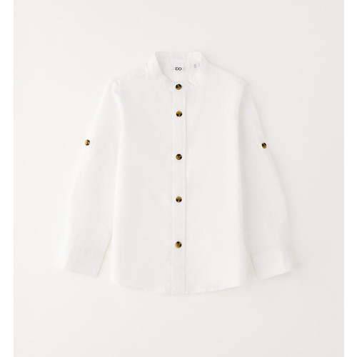 Camisa de cuello mao para niño 