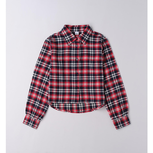 Camisa a cuadros para niña iDO ROSSO 
