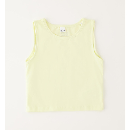 Camiseta sin mangas para niña iDO crema 