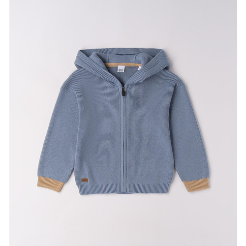 Cardigan con cappuccio 