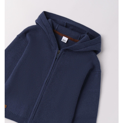 Cardigan con cappuccio 