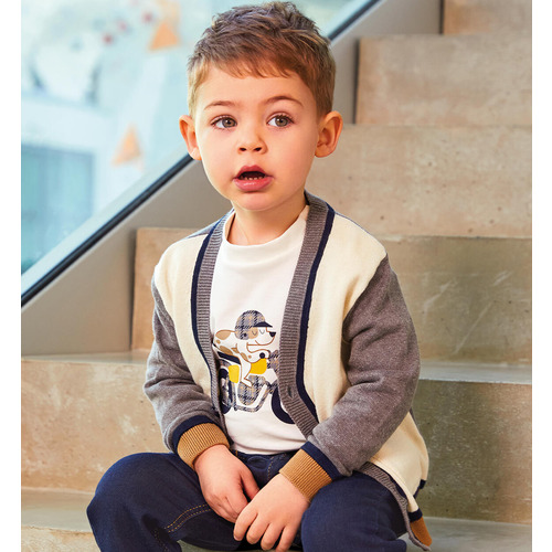 Cardigan pour enfant iDO écru 
