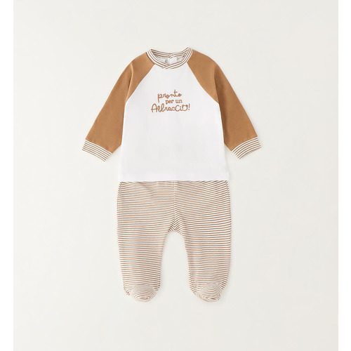 Completino due pezzi neonato iDO, bianco 