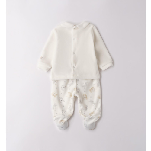 Completino due pezzi neonato iDO, color panna 