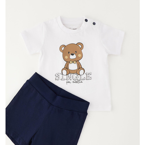Conjunto de verano para bebé iDO color crema 