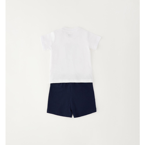 Conjunto de verano para bebé iDO color crema 