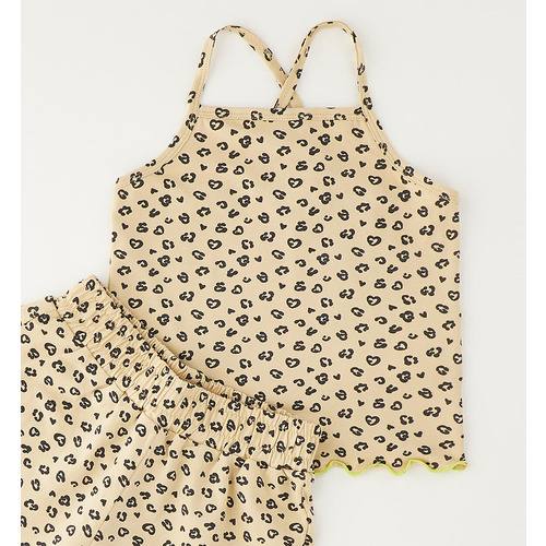 Ensemble d'été iDO pour fille, beige doux 