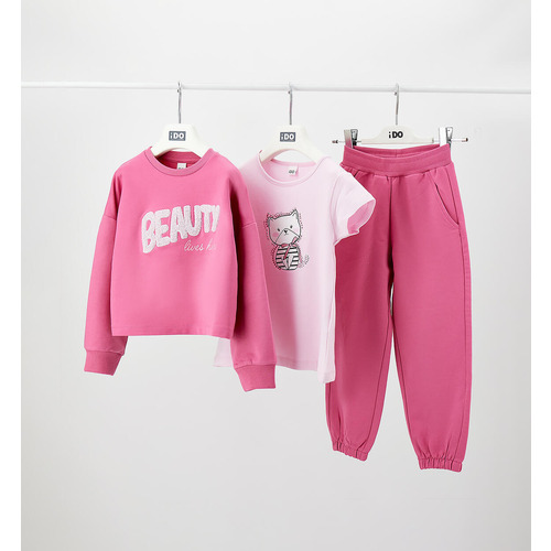 3-teiliges iDO Set für Mädchen, weiß/rosa 