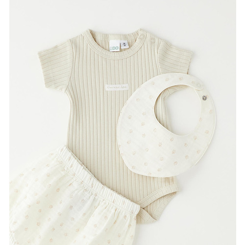 Conjunto unisex de 3 piezas para bebé 