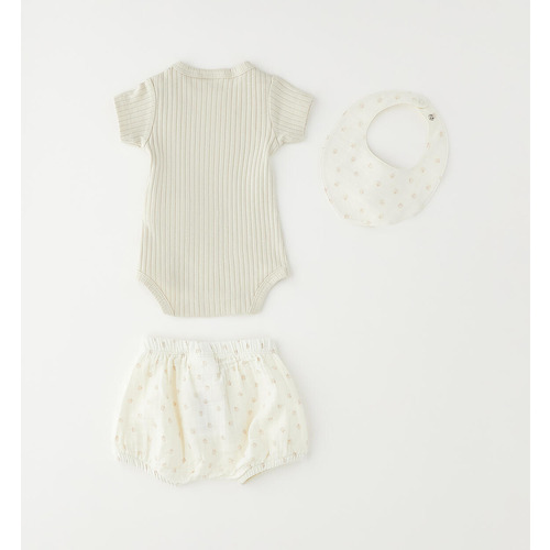 Conjunto unisex de 3 piezas para bebé 