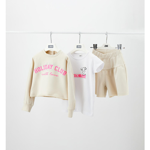 3-teiliges Mädchen-Set iDO, Beige 
