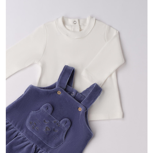Conjunto niña con peto 