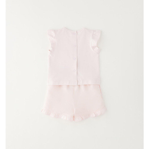 Ensemble iDO bébé: crème et rose pâle 