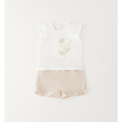 Ensemble iDO bébé: crème et rose pâle 
