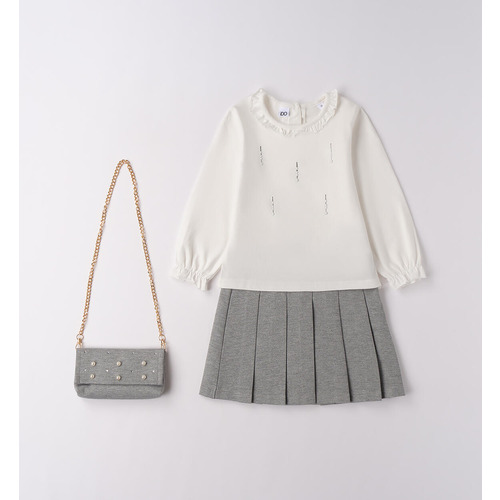 Elegante conjunto iDO para niña, crema 
