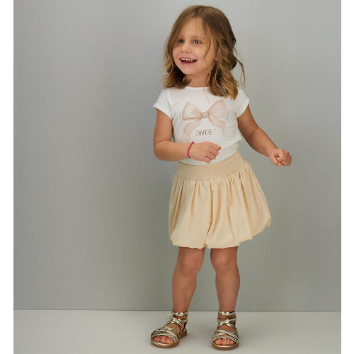 Conjunto iDO para niña - Crema 