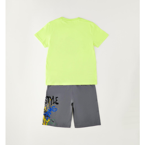 Completo iDO per ragazzo giallo fluo 