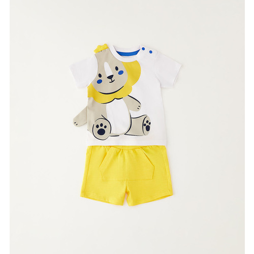 Ensemble bébé iDO 100% coton, BLANC 