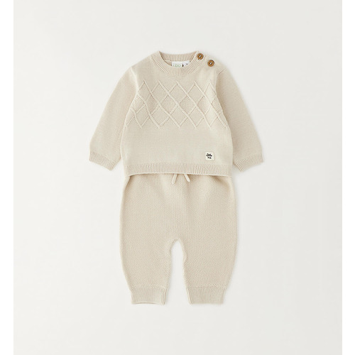 Baby-Set iDOMini - Beige/Hellblau 