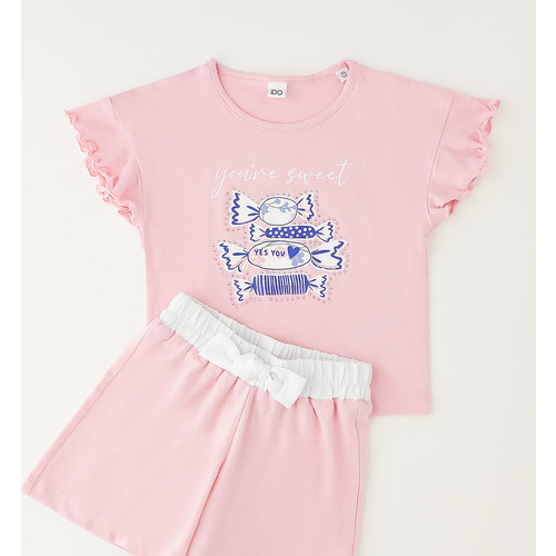 Ensemble pour fille iDO - Rose et Bleu Clair 