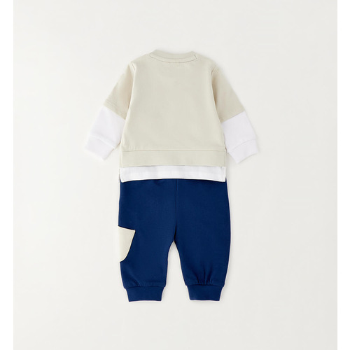 Completo iDO per bimbo color beige 