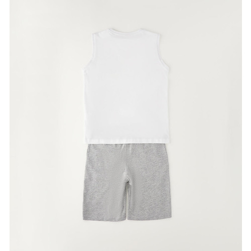 Conjunto iDO de niño de algodón color crema 