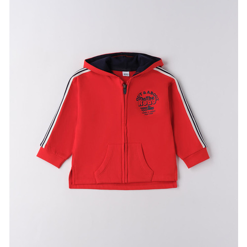 Sweatshirt iDO rouge pour enfant en 100% coton 