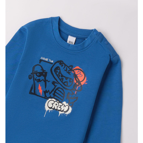 Baumwoll-Sweatshirt für Kinder iDO TURCHESE 