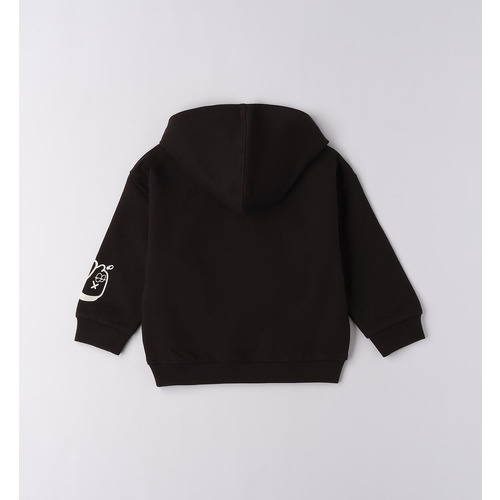 Felpa iDO bambino con cappuccio, nera 