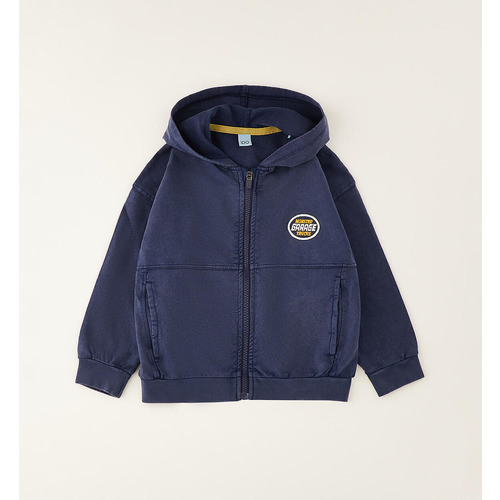 Felpa iDO con zip per bambino, blu navy 