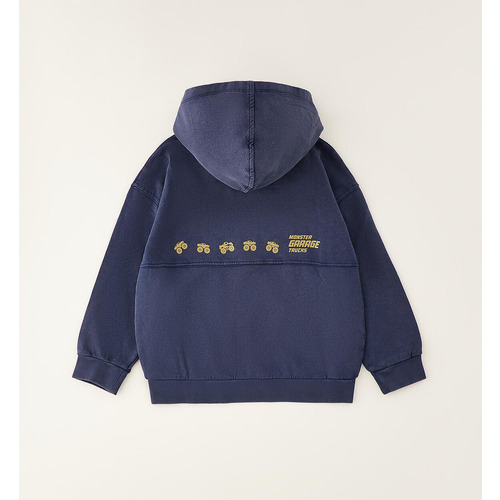 Felpa iDO con zip per bambino, blu navy 