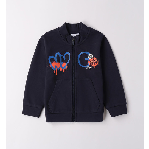 Sudadera iDO para niño, 100% algodón, turquesa 