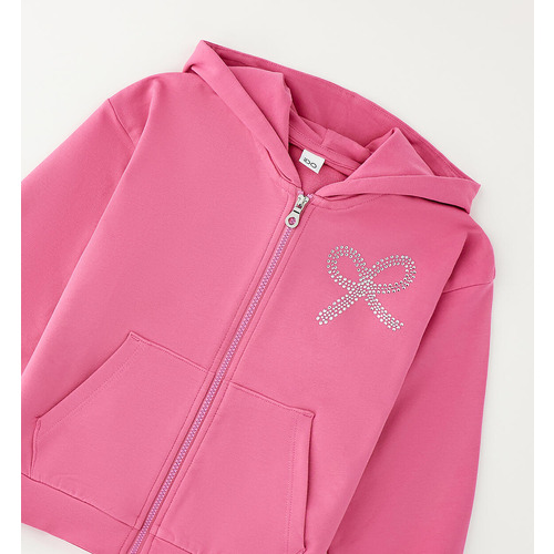 Mädchen-Sweatshirt iDO, Hellrosa 