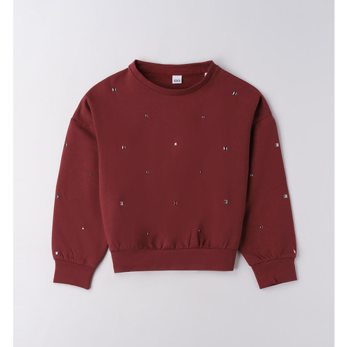 Sudadera niña con pedrería 