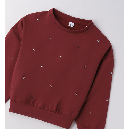 Sudadera niña con pedrería 