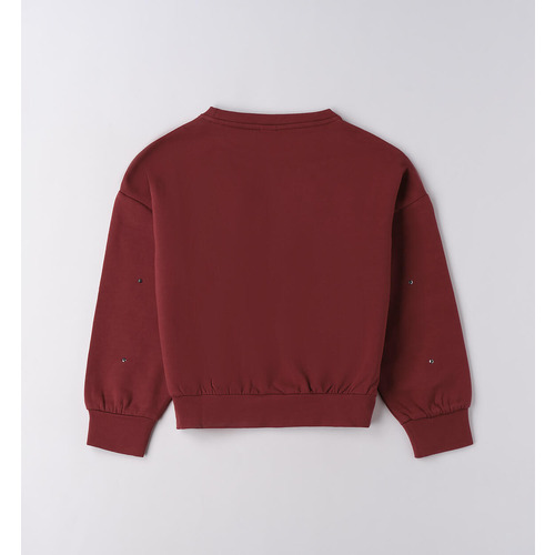 Sudadera niña con pedrería 