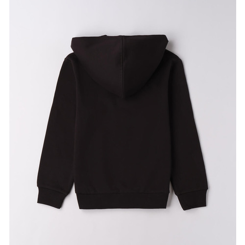 iDO Jungen-Sweatshirt, 100% Baumwolle, Schwarz 