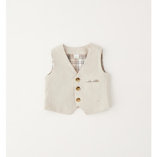 Gilet elegante neonato beige iDO 