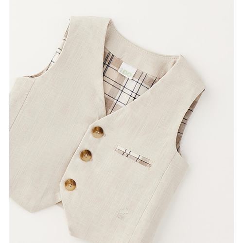 Gilet elegante neonato beige iDO 